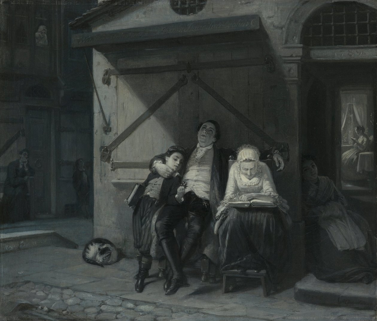 Sabbat Rust door Moritz Daniel Oppenheim