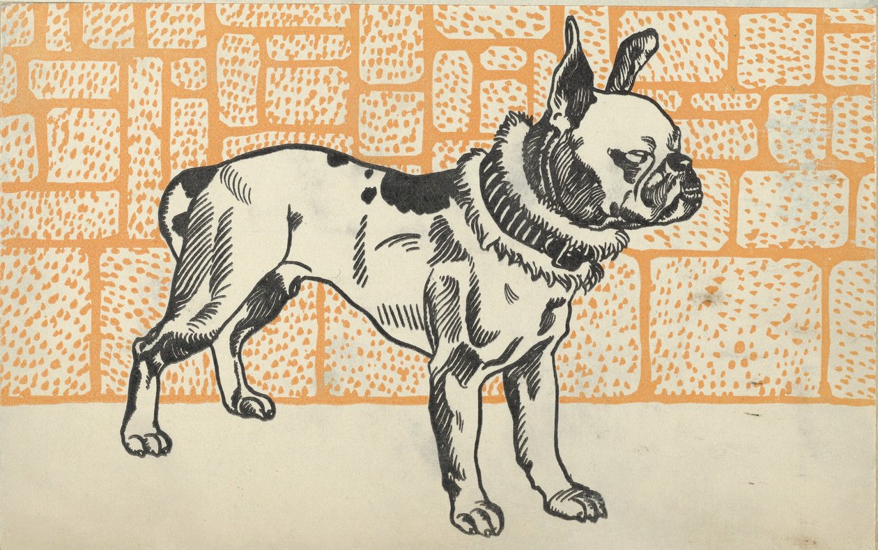 Pitbull Terrier, 1912 door Moritz Jung