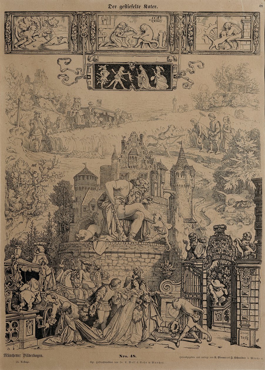 De gelaarsde kat door Moritz Ludwig von Schwind