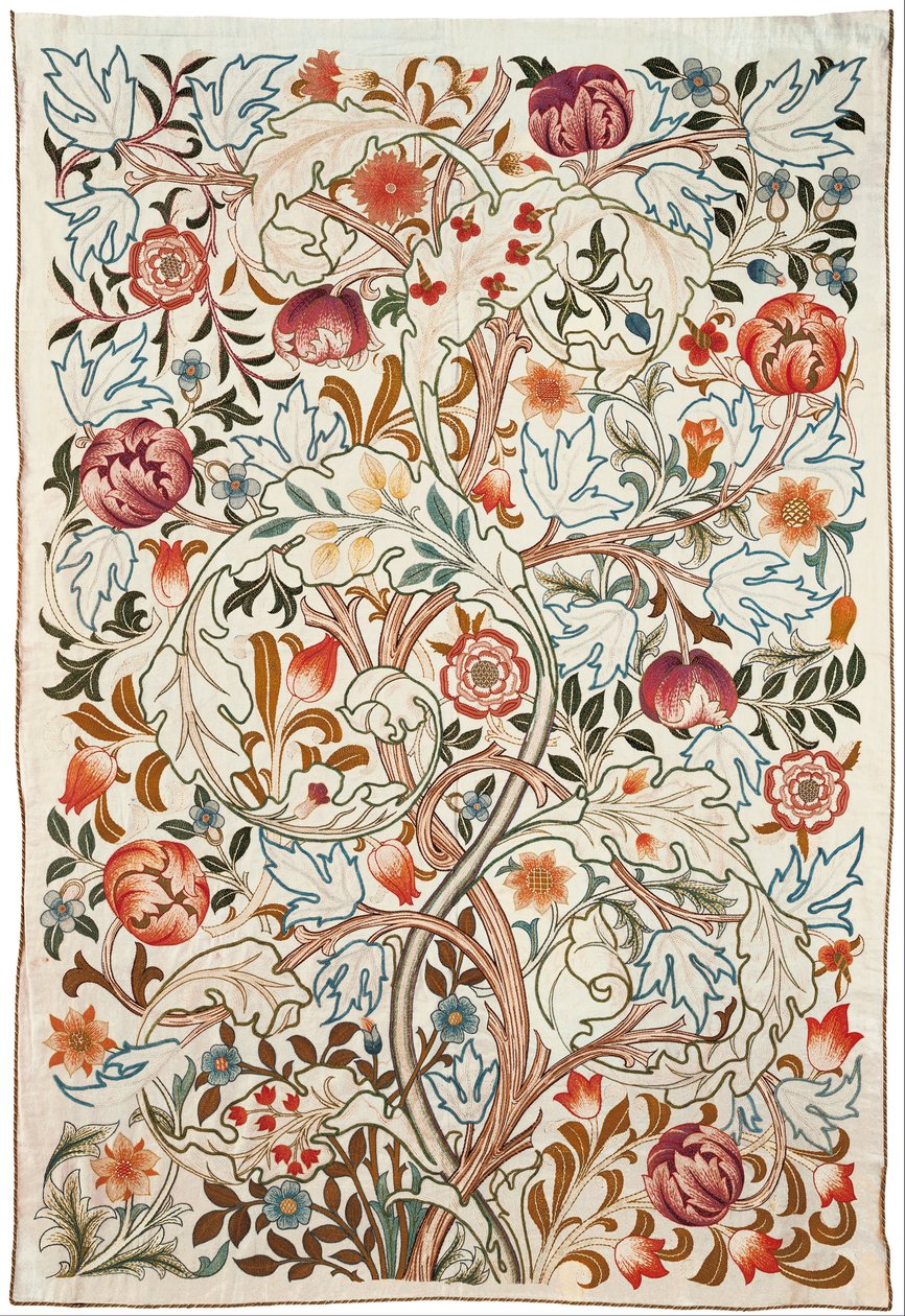 Acanthus portière door Morris and Company