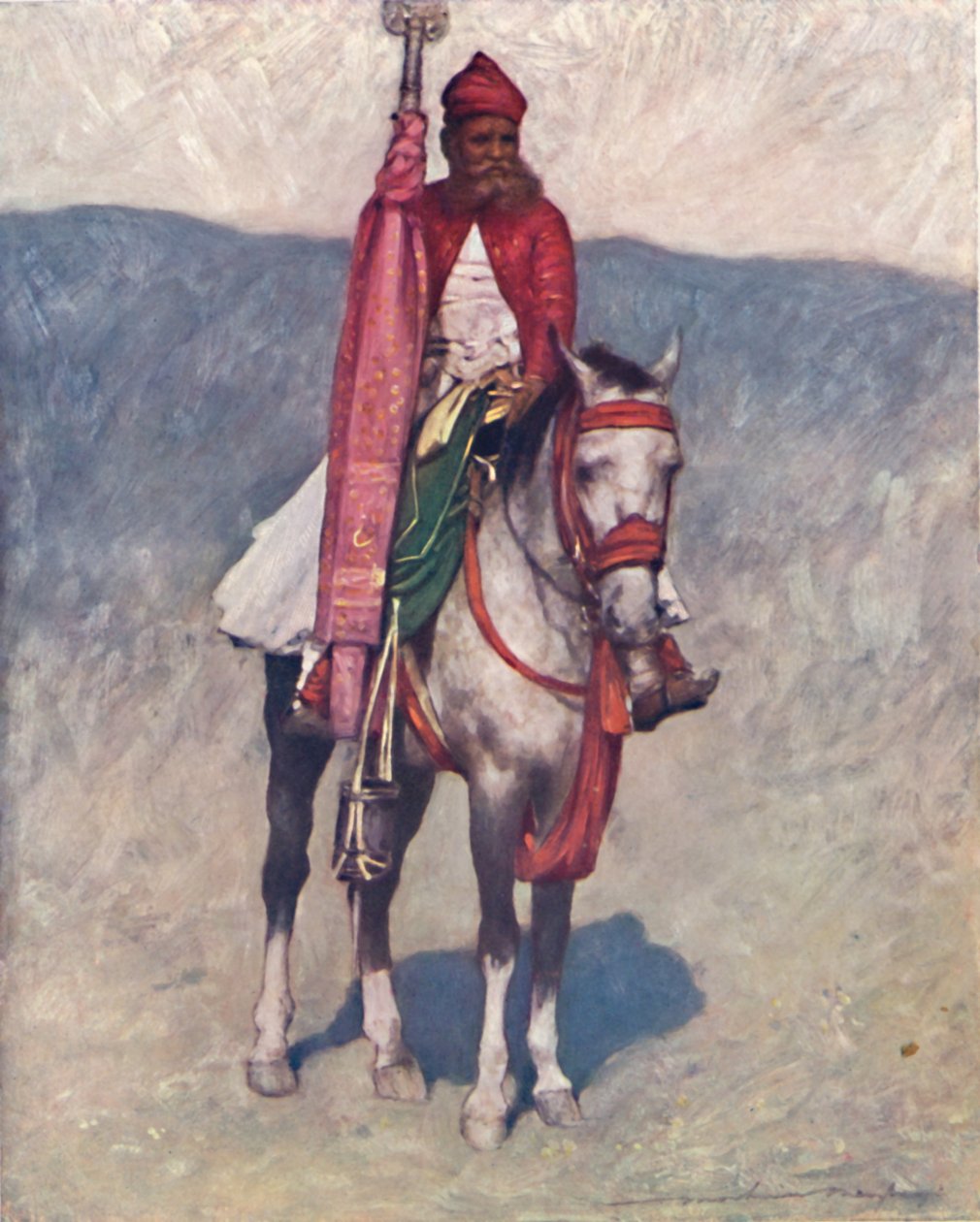 Een Jaipur Ruiter, 1903 door Mortimer L Menpes