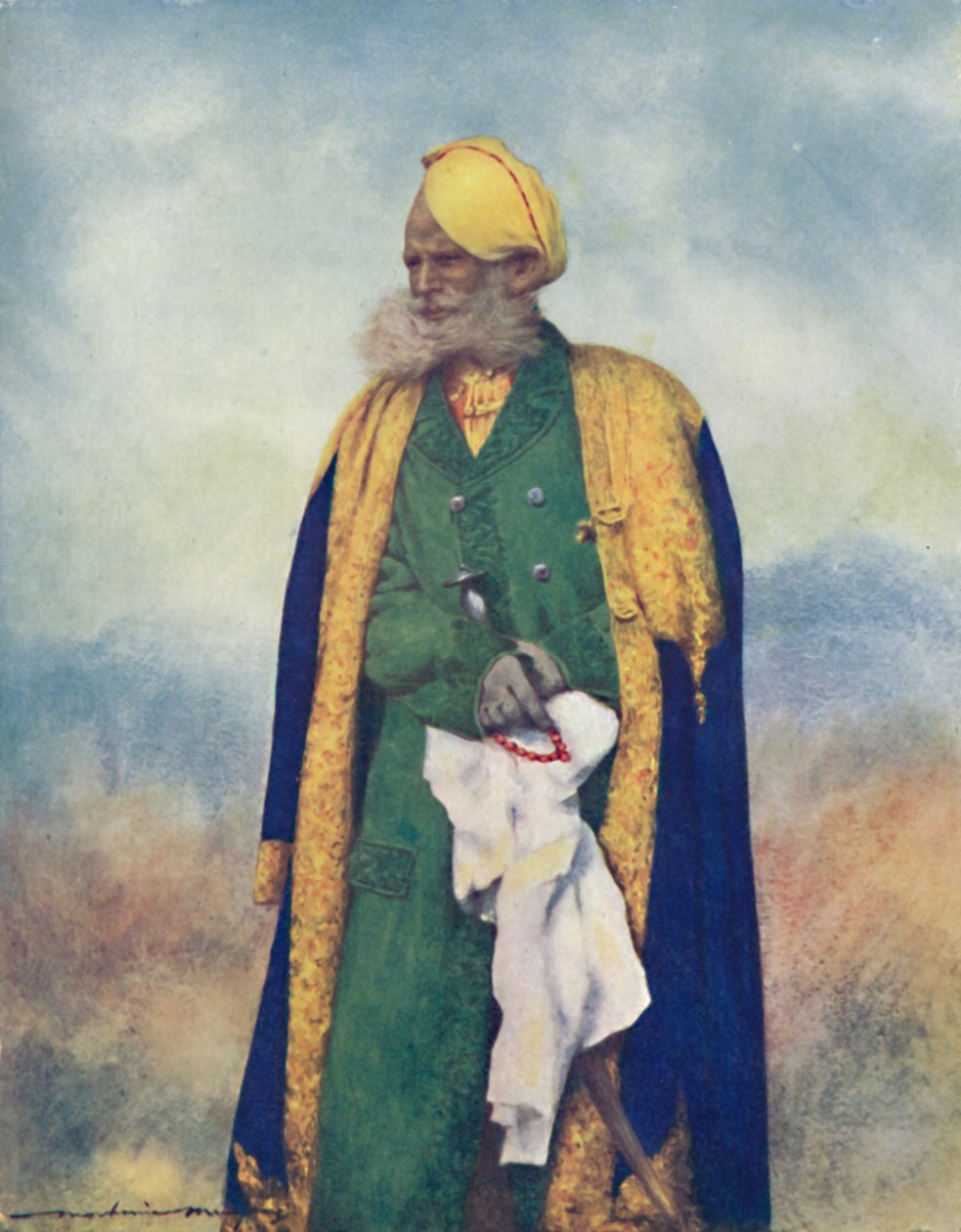 Een Rajput van Rajgarh, 1903 door Mortimer L Menpes