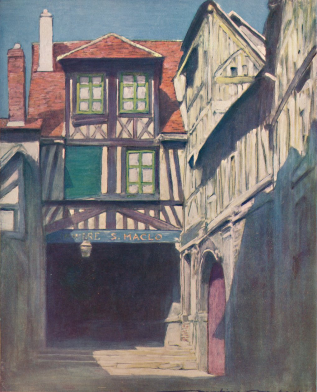 Rouen door Mortimer L Menpes