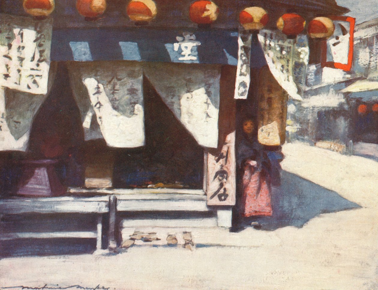 Zon en lantaarns, ca. 1887 door Mortimer L Menpes