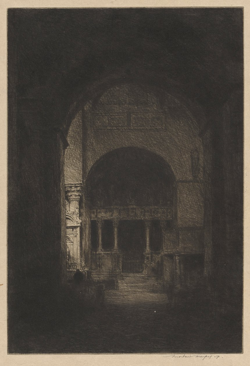 Interieur van St. Mark door Mortimer Menpes