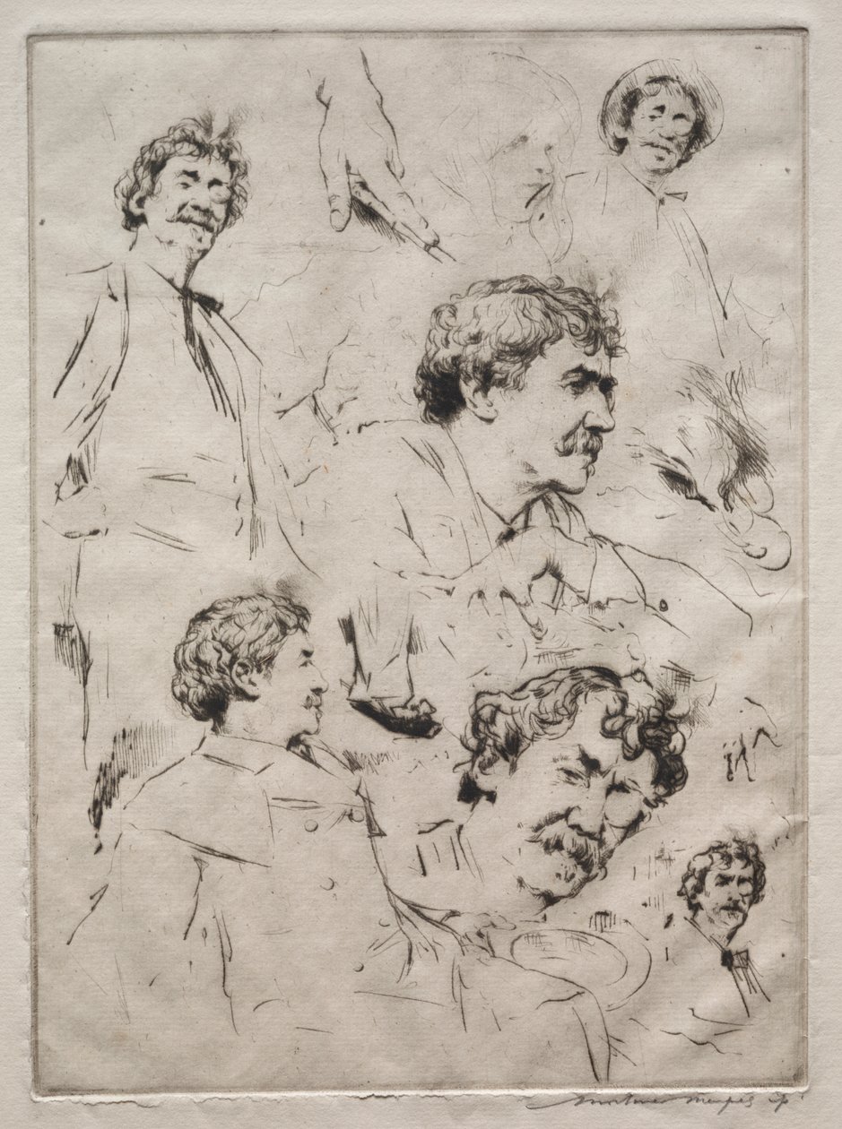Zes gezichten van Whistler door Mortimer Menpes