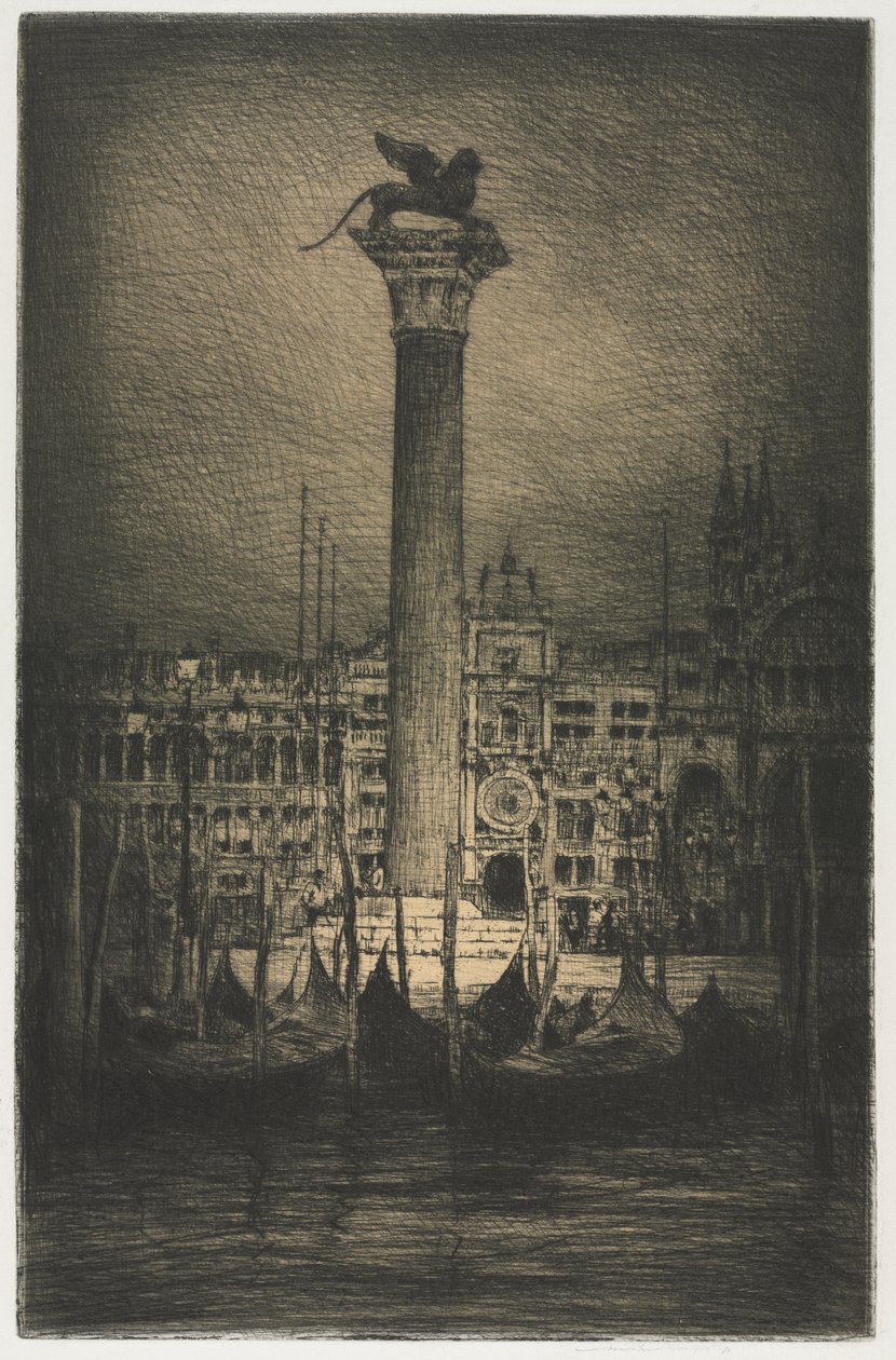 Piazza San Marco door Mortimer Menpes