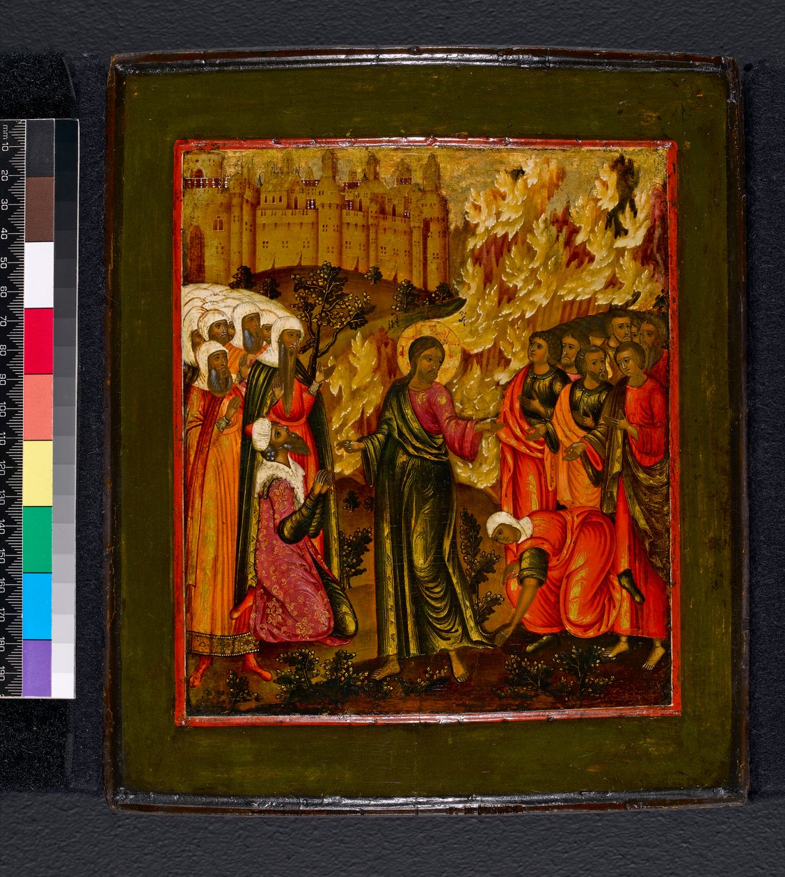 Icoon. Ongeïdentificeerd evangelieonderwerp door Moscow School