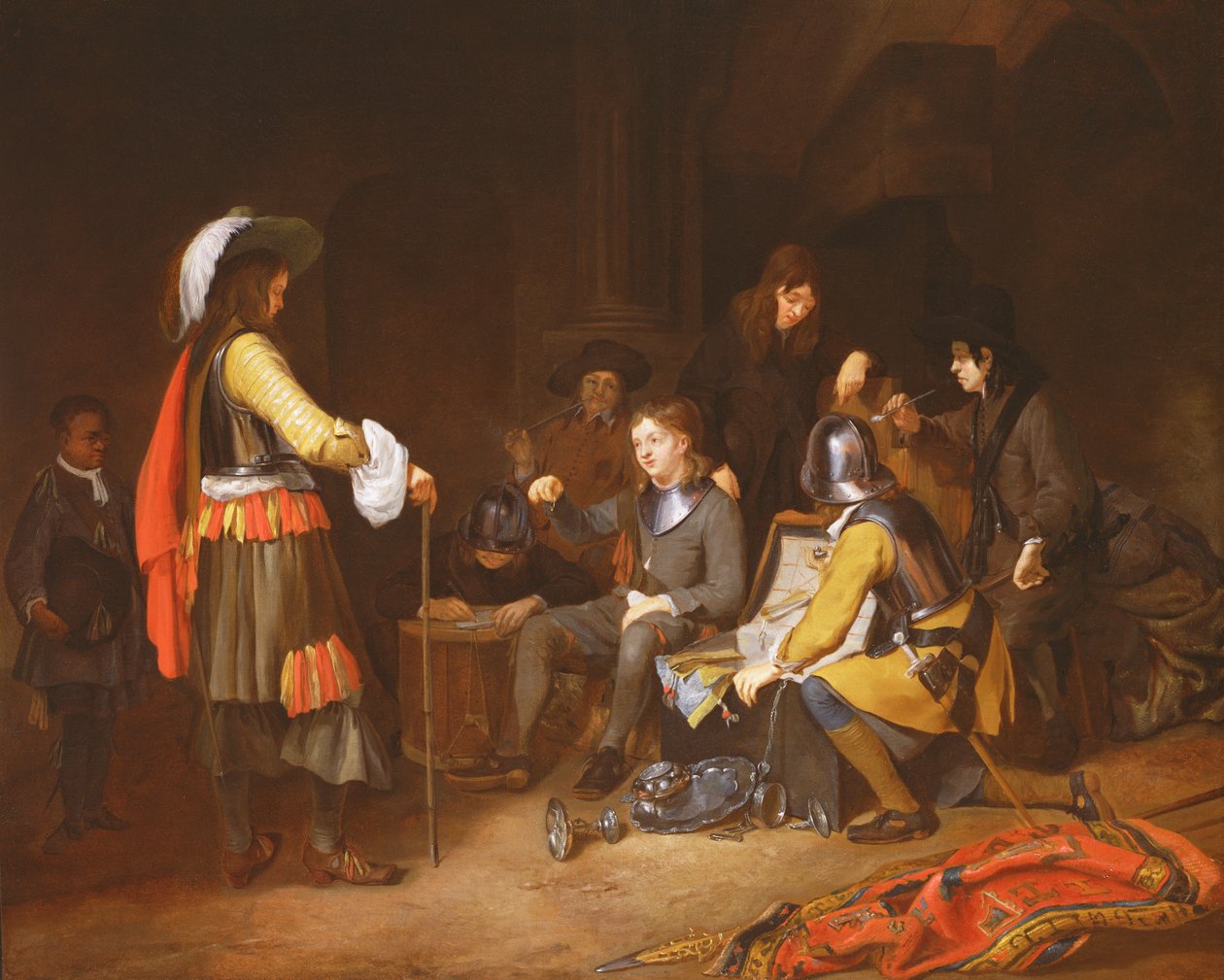 De Verdeling van de Buit door Moses Ter Borch