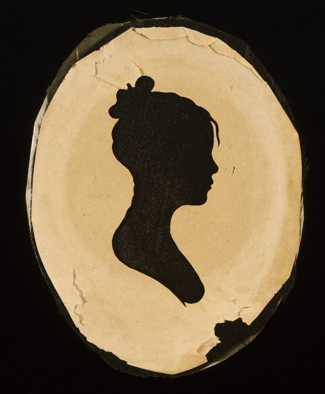 Onthulde Silhouet van een Jonge Vrouw, na 1802 door Moses Williams