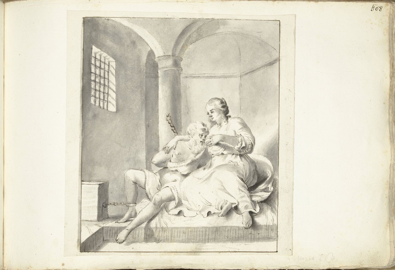 Cimon en Pero (Caritas Romana) door Moses Ter Borch