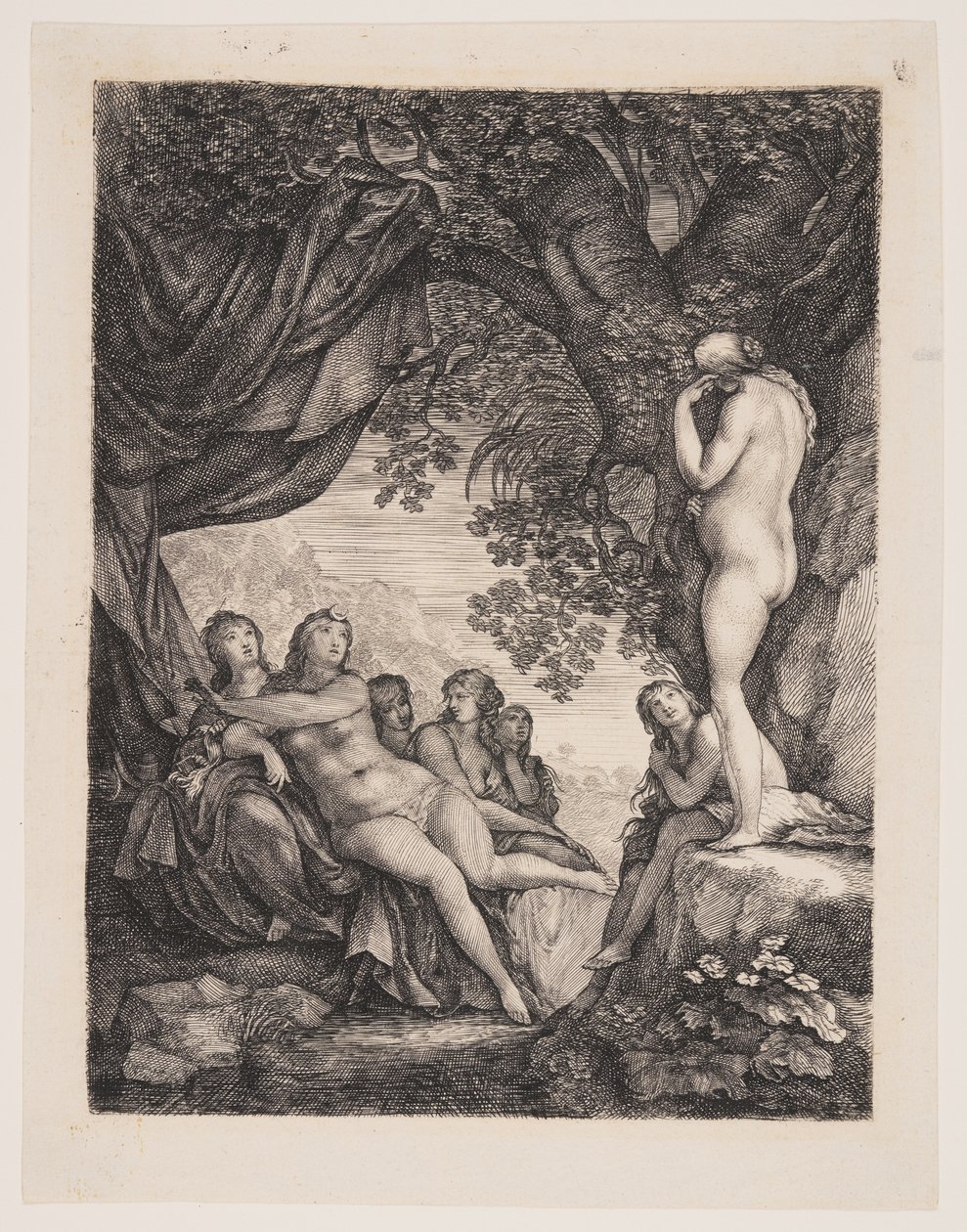 Diana en Callisto door Moses van Uyttenbroeck