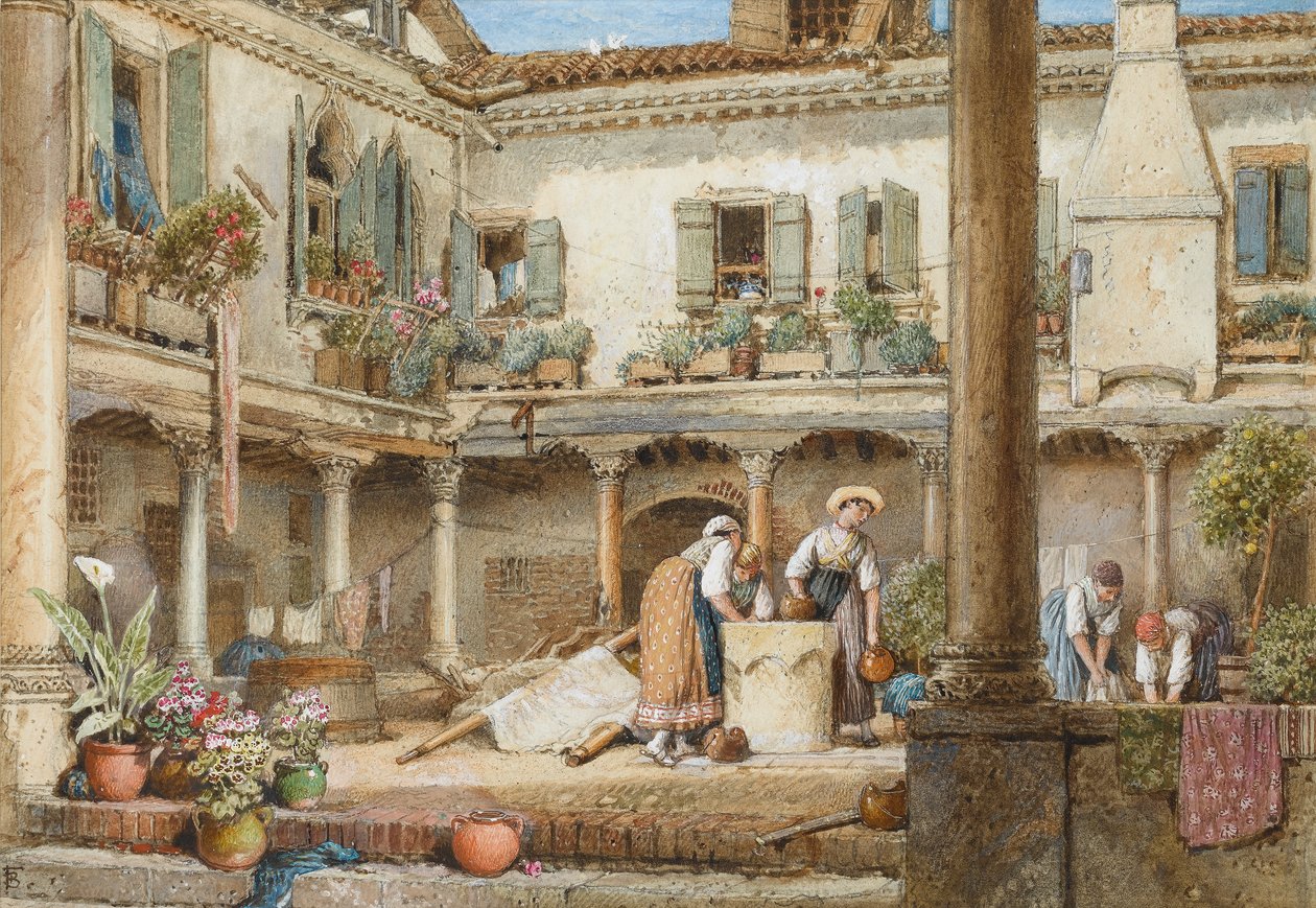 Abbazia San Gregorio, Venetië door Myles Birket Foster