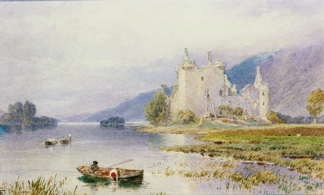 Kasteel Kilchurn door Myles Birket Foster