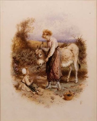 Ezel Voeren door Myles Birket Foster