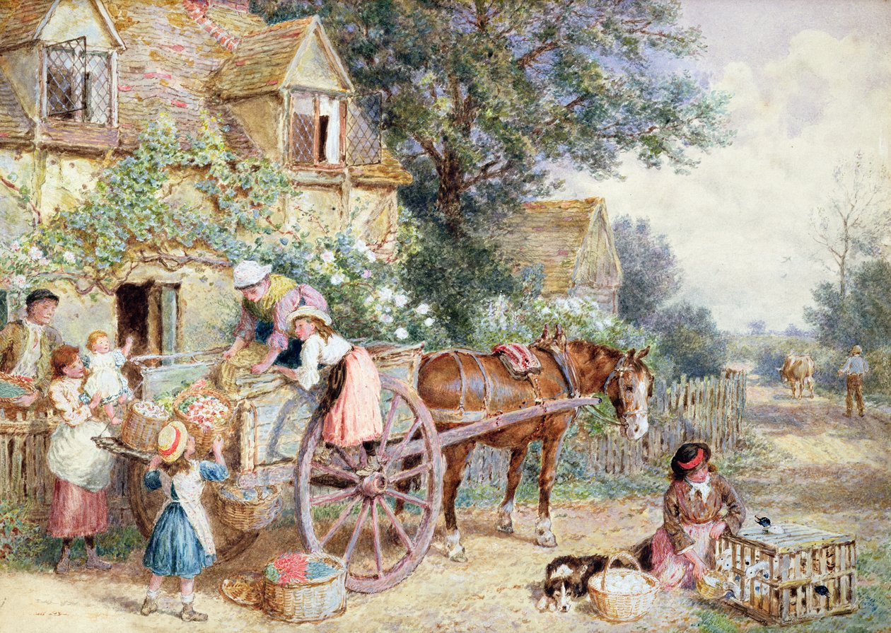 Onbekend schilderij door Myles Birket Foster