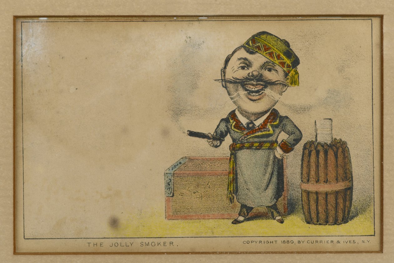 De Vrolijke Roker, 1880 door N. and Ives, J.M. Currier
