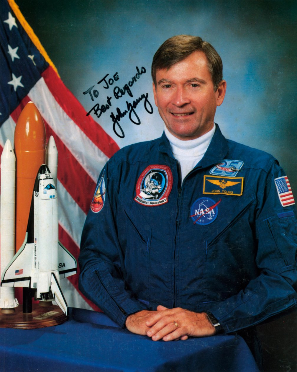 John Watts Young geb. 1930, NASA-astronaut, ca. 1990s door NASA Images