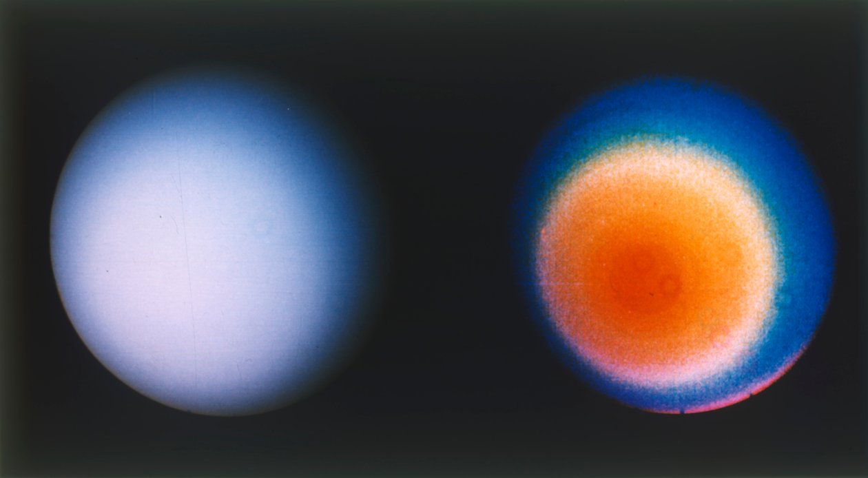 Uranus vanuit Voyager 2 ruimtesonde door NASA Images