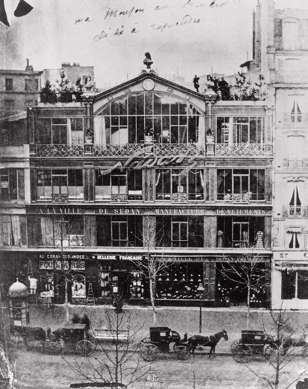 Studio van Nadar aan de Boulevard des Capucines 35, Parijs, c.1855 door Nadar