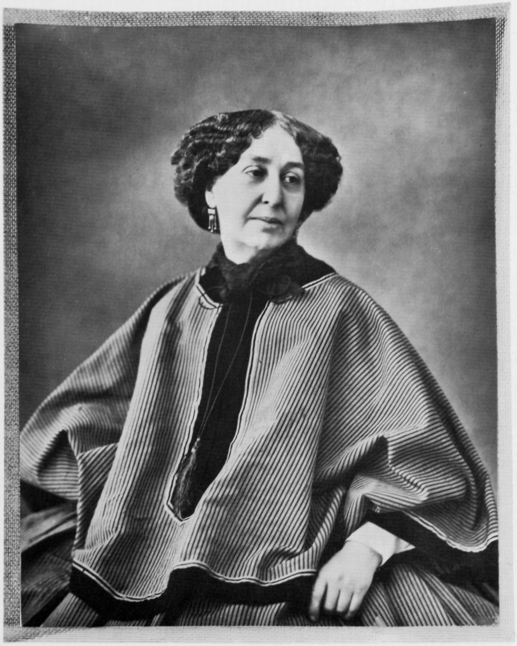 George Sand, Franse auteur, 1864 door Nadar