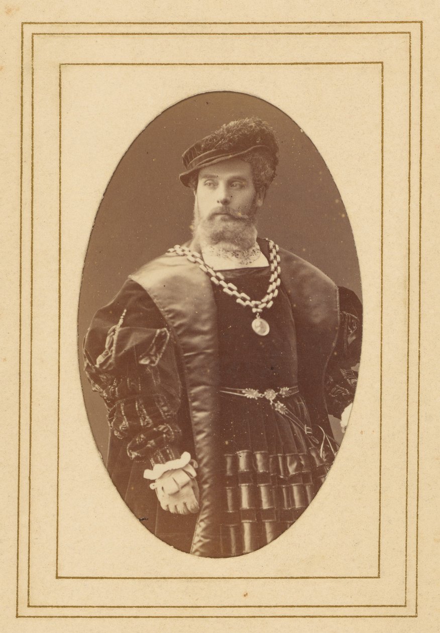Worms [Frans acteur] door Nadar [Gaspard Félix Tournachon]