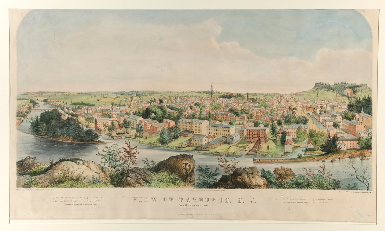 Gezicht op Paterson, N.J. door Nagel and Weingarten