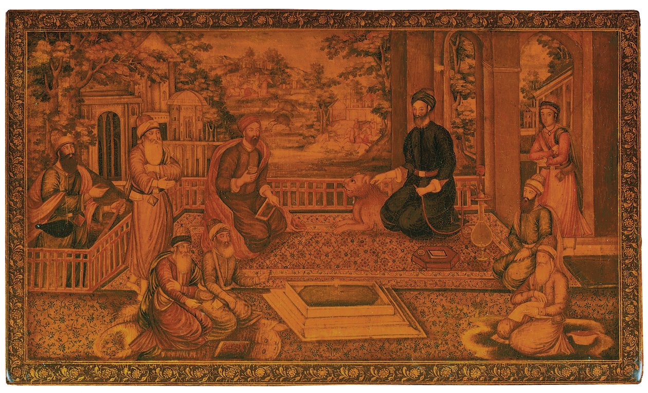 Qajar spiegelkast door Najaf Ali