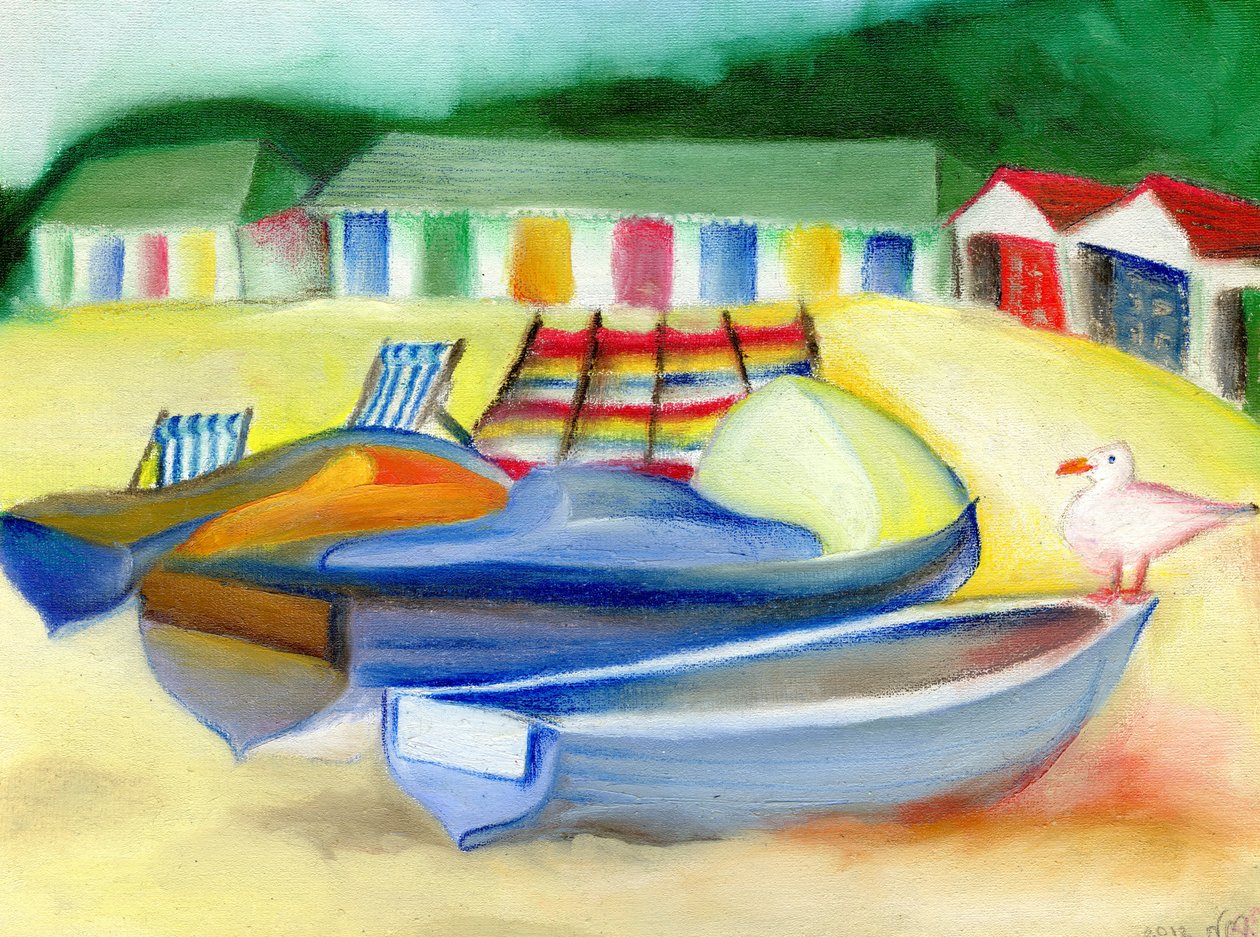 Durley Chine Meeuw, 2012 door Nancy Moniz Charalambous