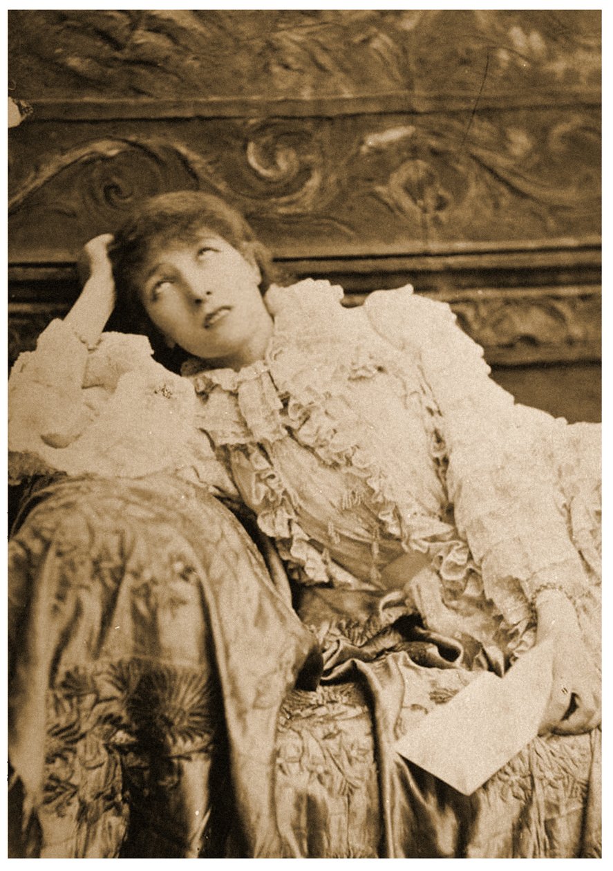 Sarah Bernhardt als Phedre in Racine