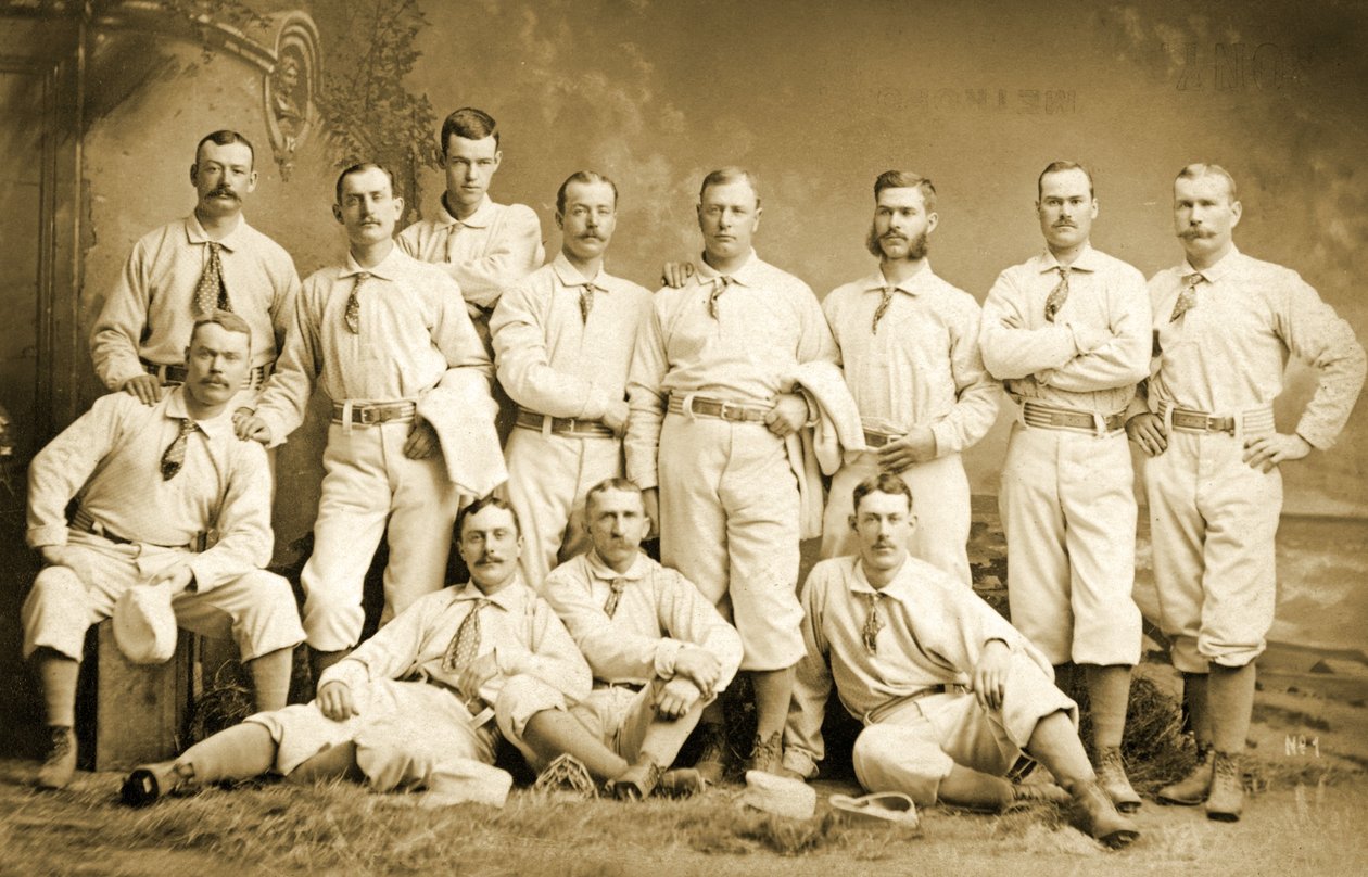 Het Metropolitan Honkbalteam, 1882 door Napoleon Sarony