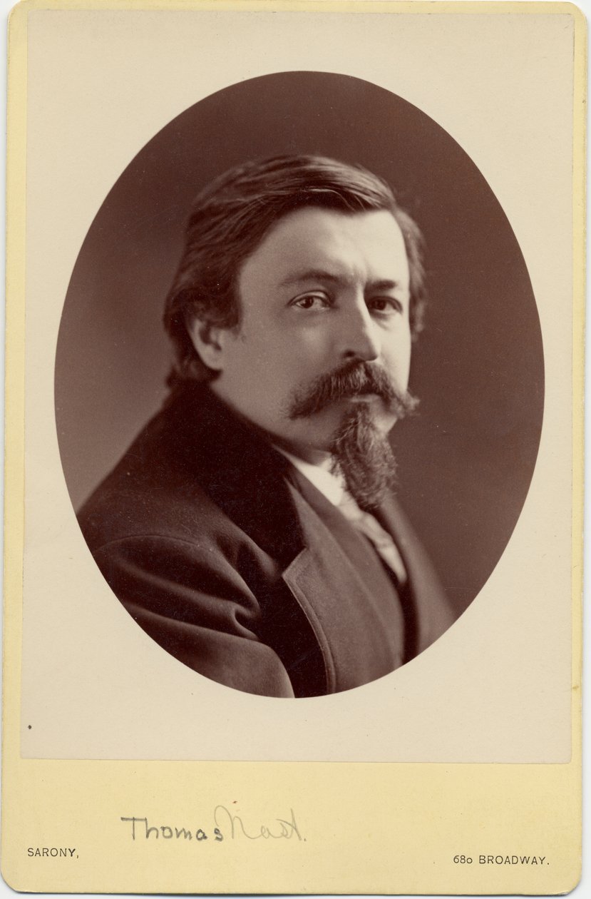 Thomas Nast (1840-1902), Amerikaanse cartoonist door Napoleon Sarony