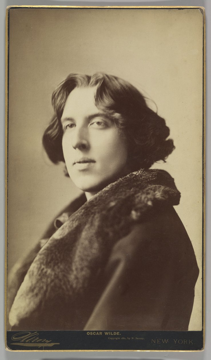 Oscar Wilde, ca. 1822 door Napoleon Sarony