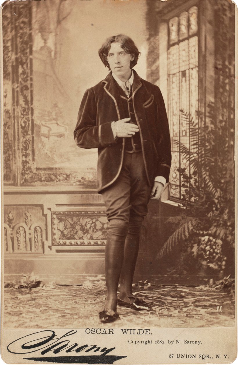 Portret van Oscar Wilde 1854-1900, 1882 door Napoleon Sarony