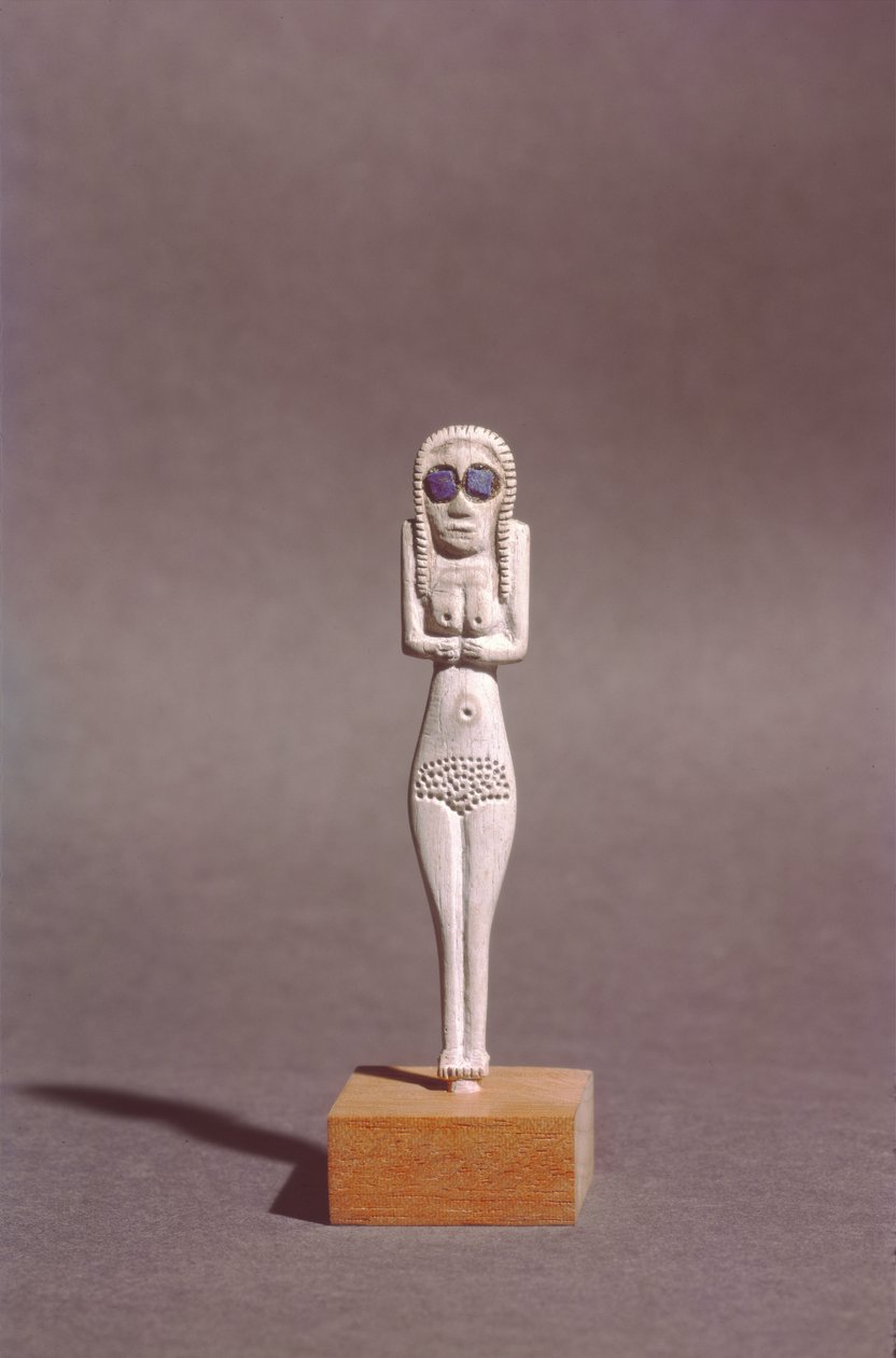 Beeld van een vrouw, uit Opper-Egypte door Naqada I Period Egyptian