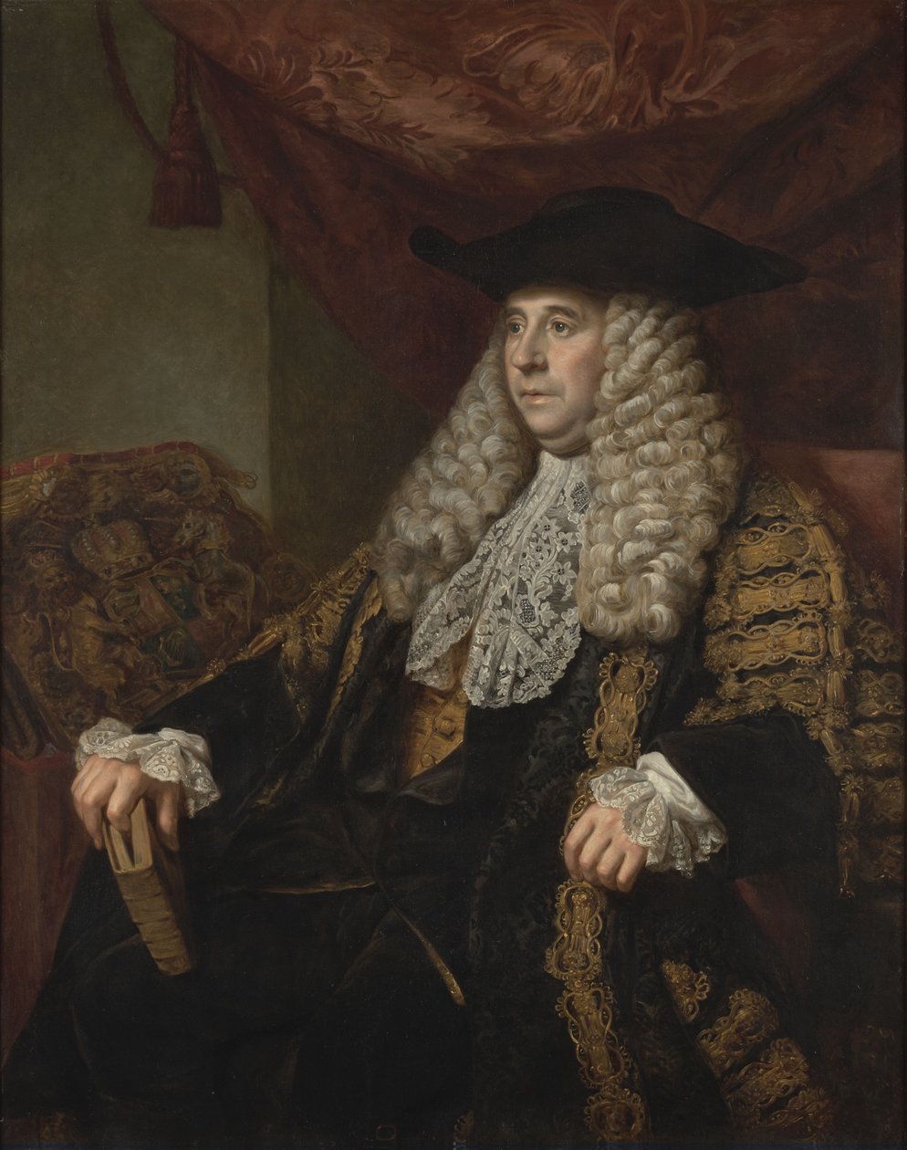 Portret van Sir Charles Pratt, 1e Graaf Camden (1714-1794) door Nathaniel Dance Holland
