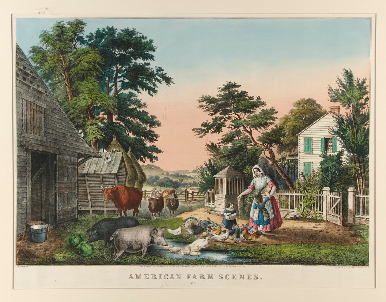 Amerikaanse Boerderijscènes. Nr.2 door Nathaniel Currier