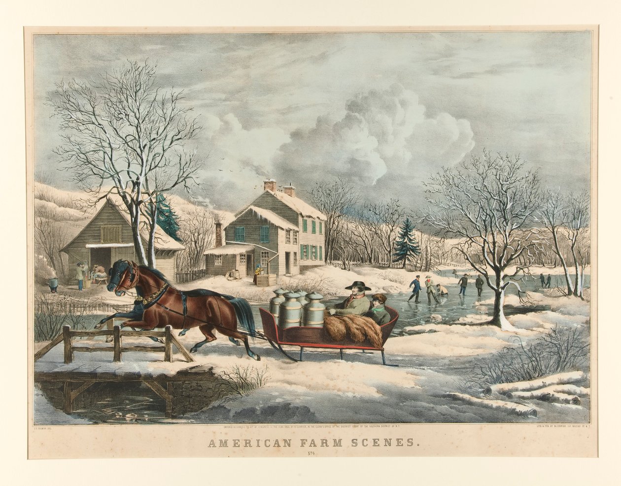Amerikaanse boerenscènes. Nr.4 door Nathaniel Currier