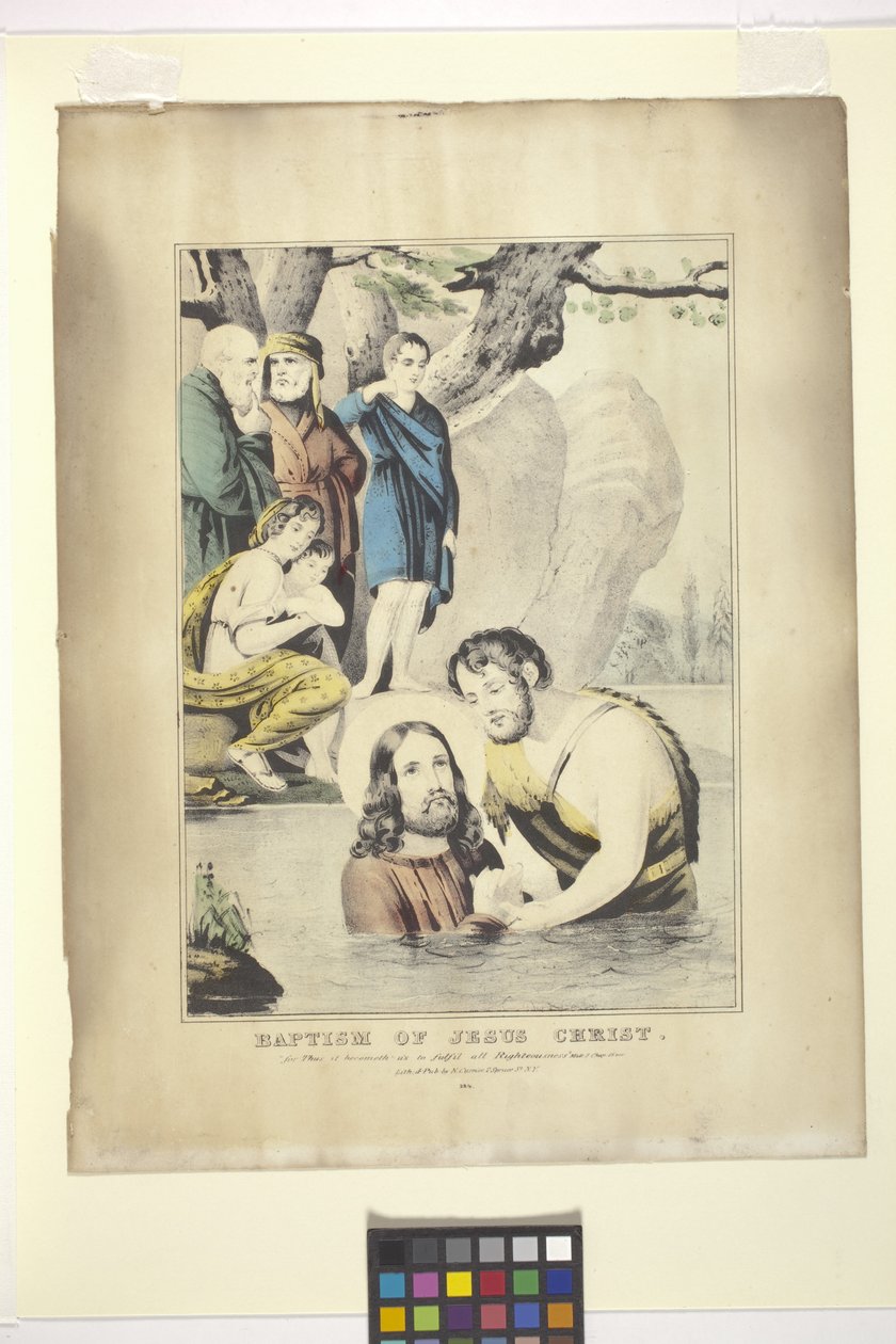 Doop Van Jezus Christus door Nathaniel Currier