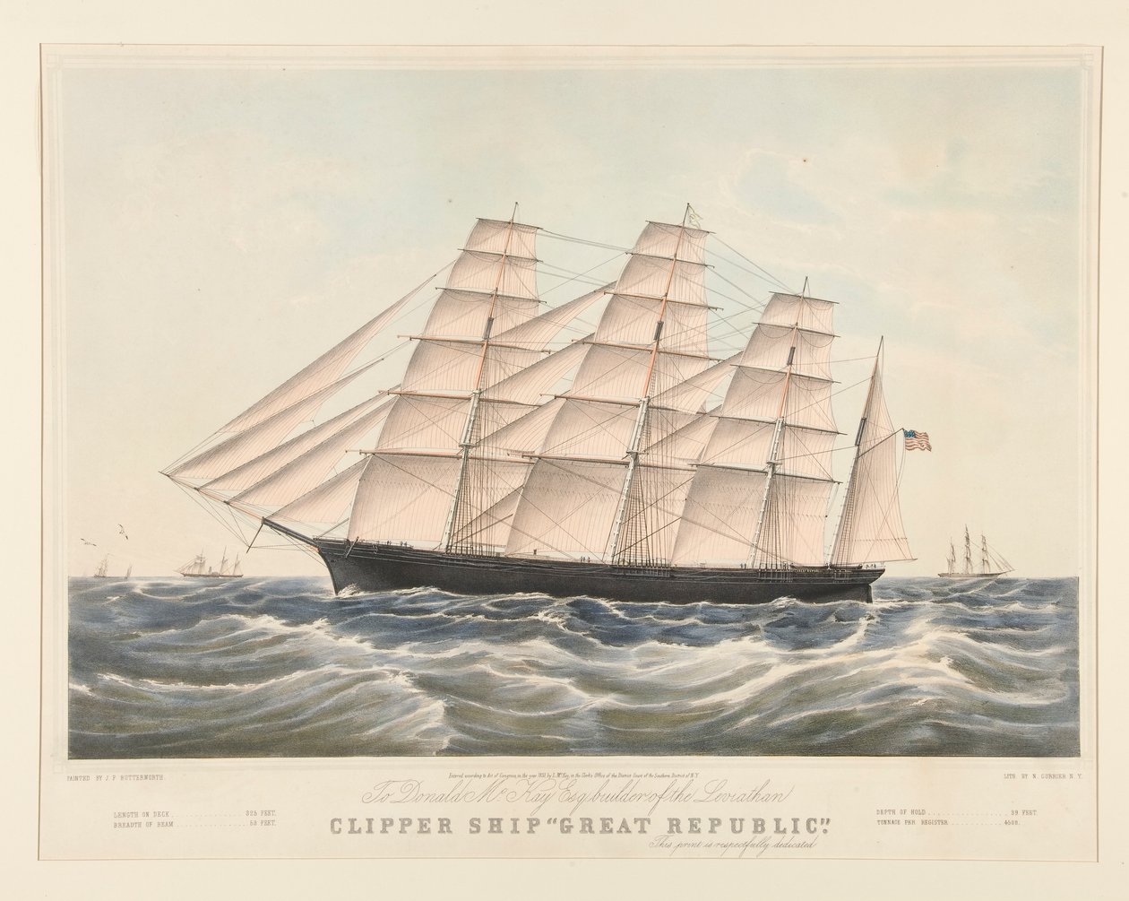 Clipper Ship door Nathaniel Currier