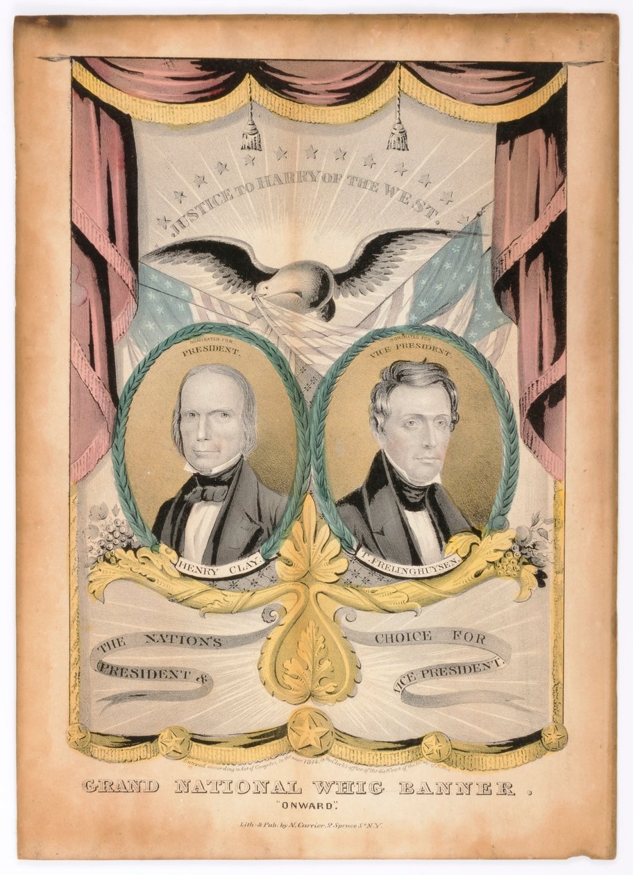 Groot Nationaal Vaandel, "Voorwaarts". door Nathaniel Currier