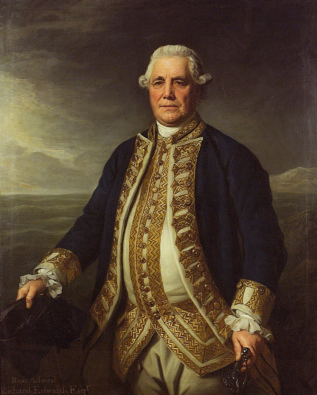 Admiraal Richard Edwards (1715-1795) door Nathaniel Dance