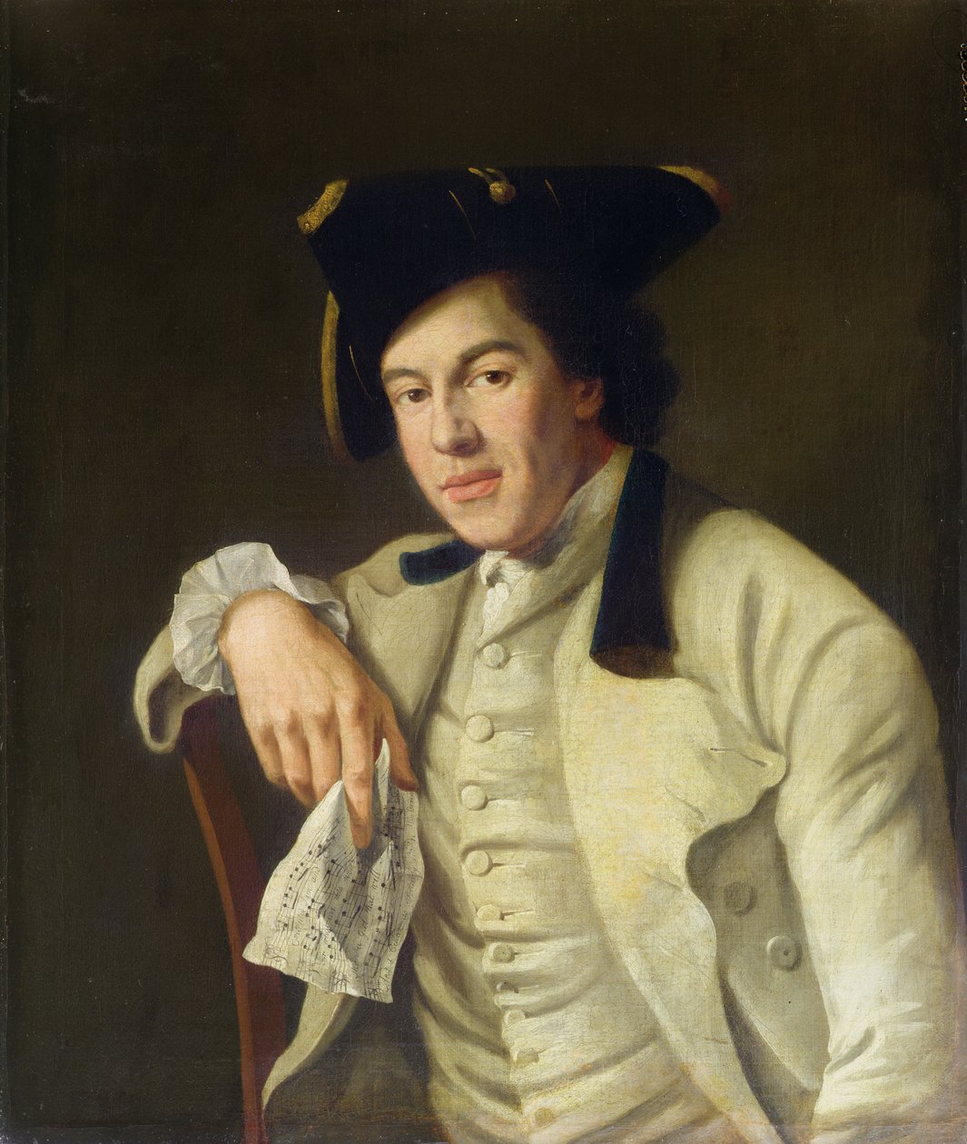 Portret van Charles Lee Lewis (1740-1803) door Nathaniel Hone
