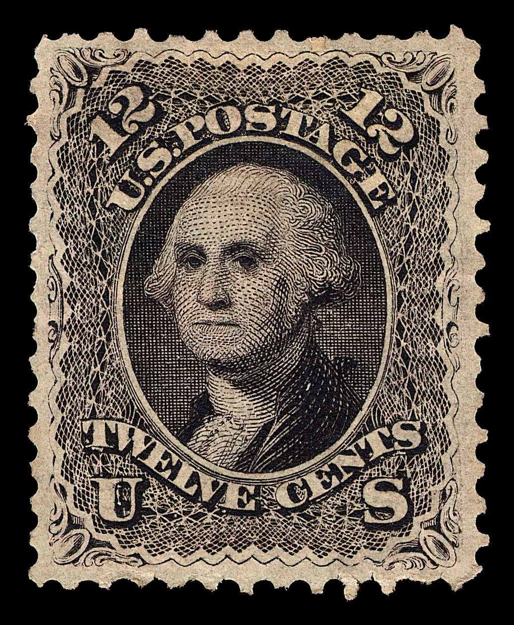 12c Washington enkele, 1861 door National Bank Note Company
