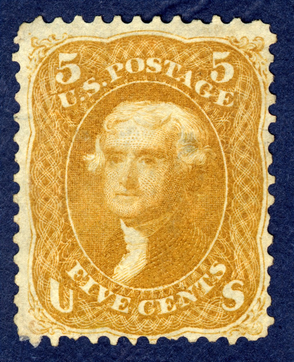5c Jefferson enkel, 1861 door National Bank Note Company