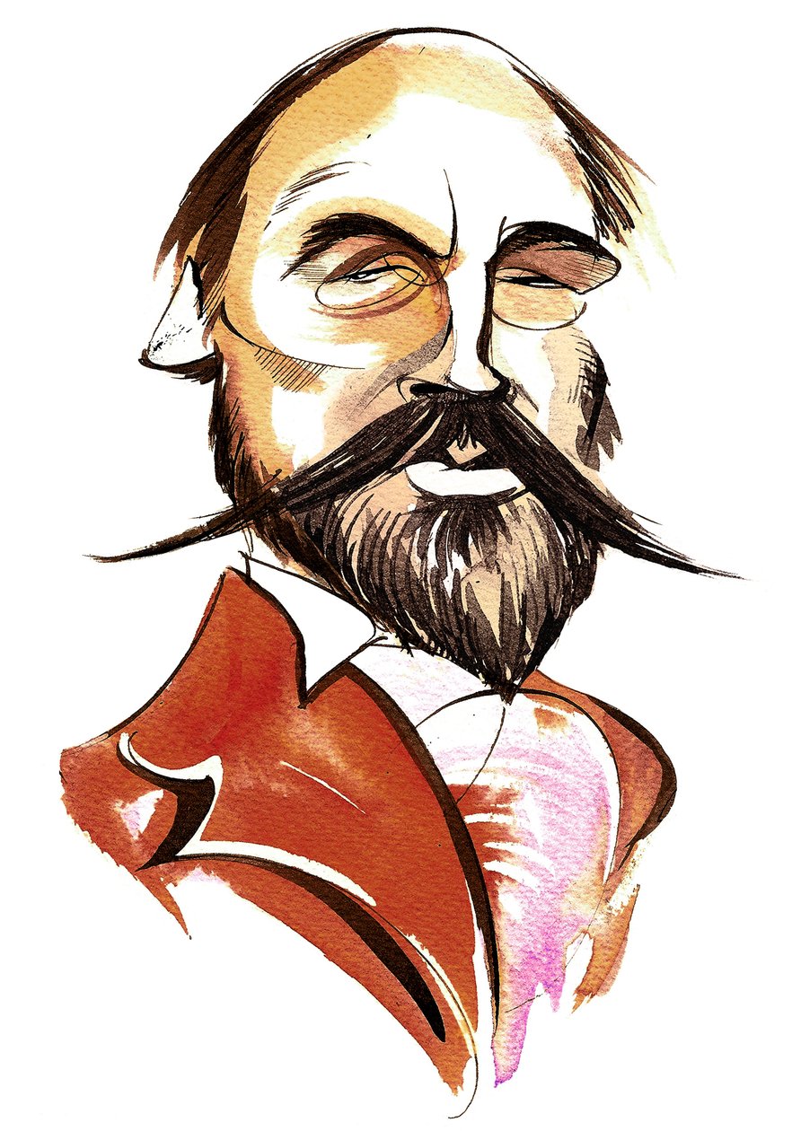 Anatoly Liadov - kleurenkarikatuur door Neale Osborne