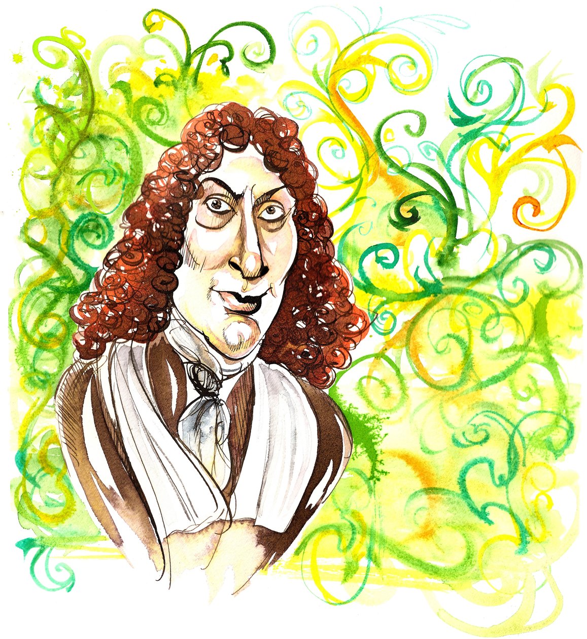 Arcangelo Corelli - karikatuur door Neale Osborne