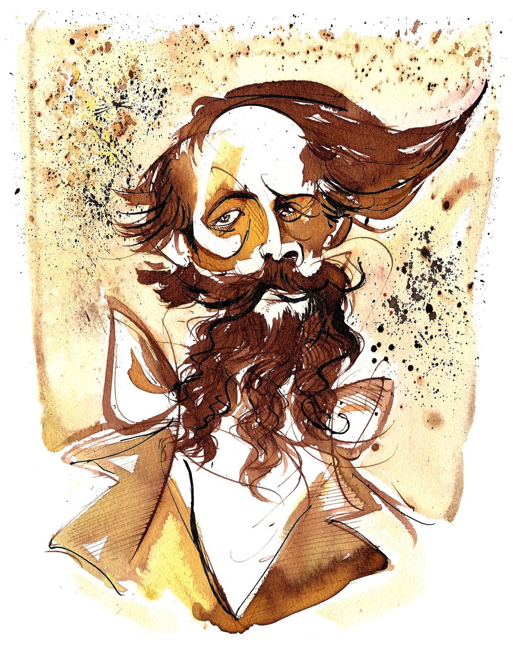 Charles Dickens - karikatuur door Neale Osborne