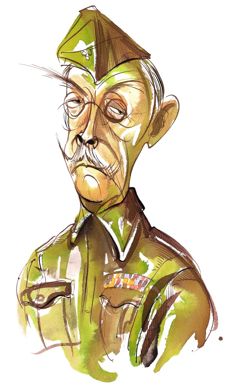 Clive Dunn als Lance-Corporal Jack Jones in BBC-televisiekomedie Dads Army door Neale Osborne