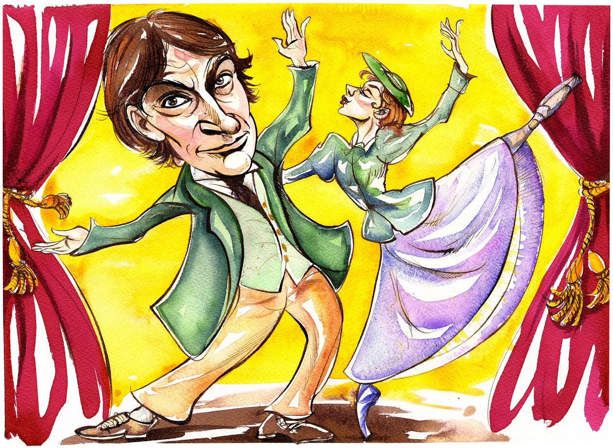 David Bintley - karikatuur door Neale Osborne